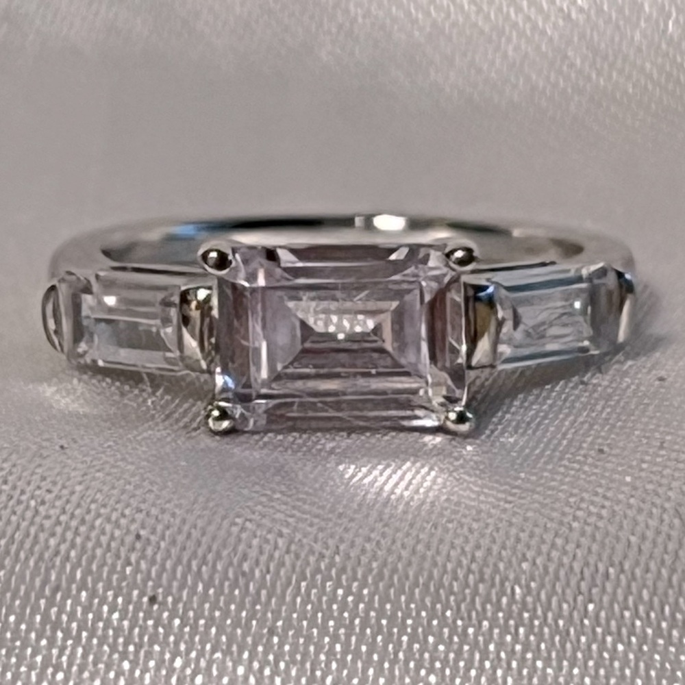 Sterling Silver and Cubic Zirconia Ring